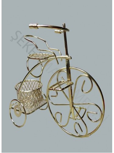 Sepetli Tel Bisiklet Altın
