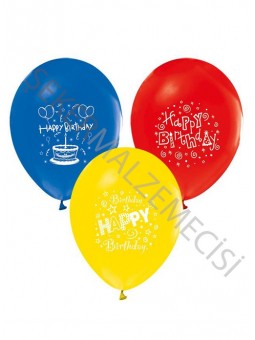 Happy Birthday 1 Yaş Baskılı Balon 