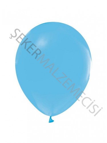 Açık Mavi Baskısız Balon 
