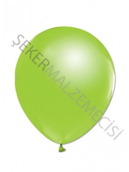 Açık Yeşil Metalik Baskısız Balon 