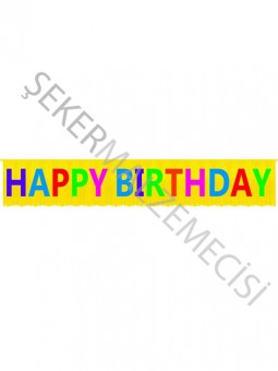 Multicolour Fringed Happy Birthday Set